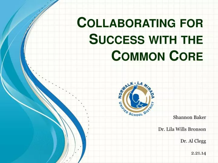 collaborating for success with the common core