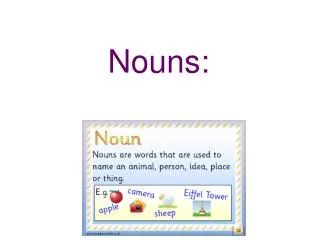 Nouns :