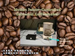 Motion Sensor-Controlled Universal Coffeemaker