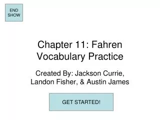 Chapter 11: Fahren Vocabulary Practice