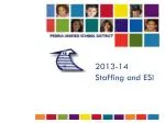 2013-14 Staffing and ESI - slide 1