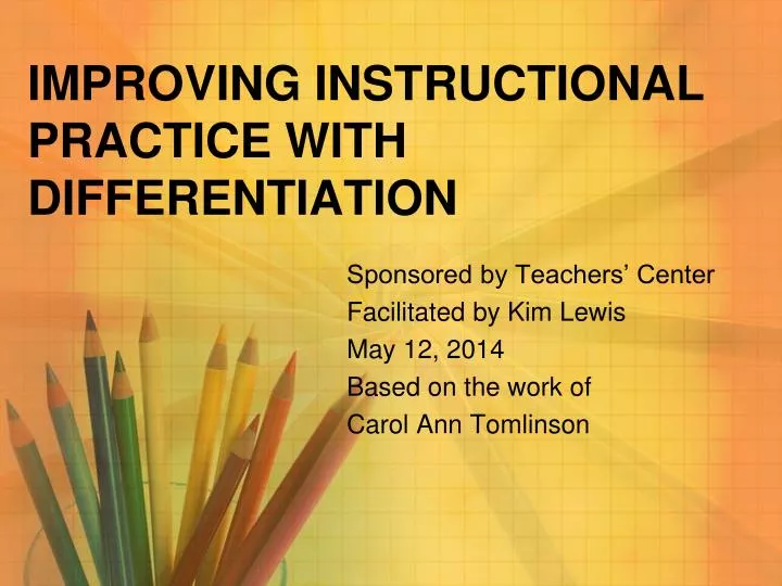 improving instructional practice with differentiation