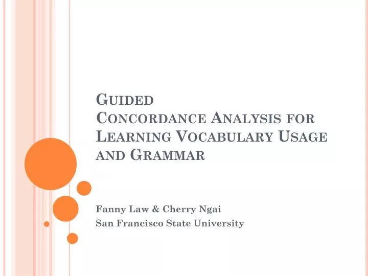 guided concordance analysis for learning vocabulary usage and grammar