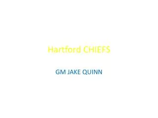 Hartford CHIEFS