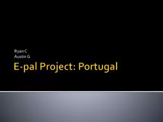 E-pal Project: Portugal