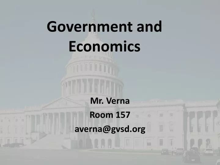 government and economics