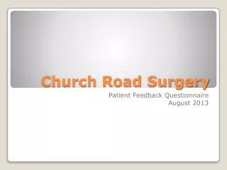 Church Road Surgery