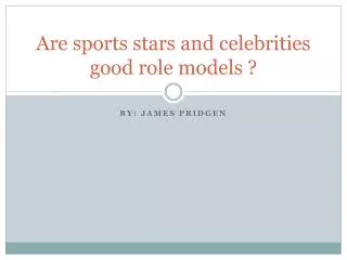 Are sports stars and celebrities good role models ?