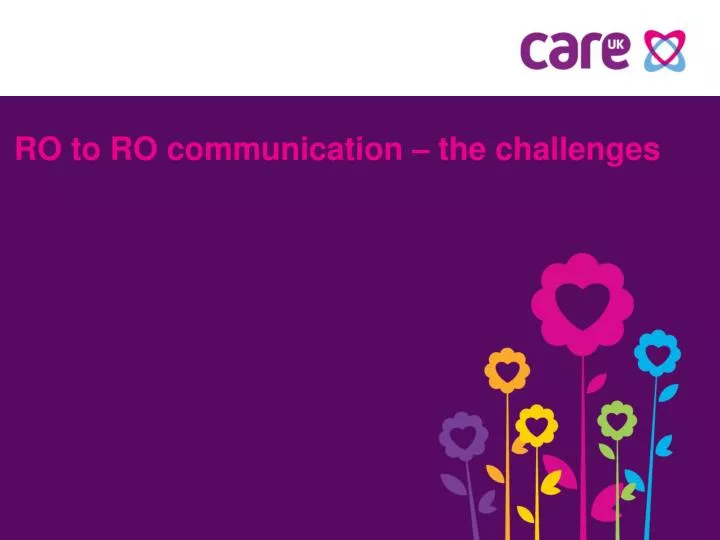ro to ro communication the challenges