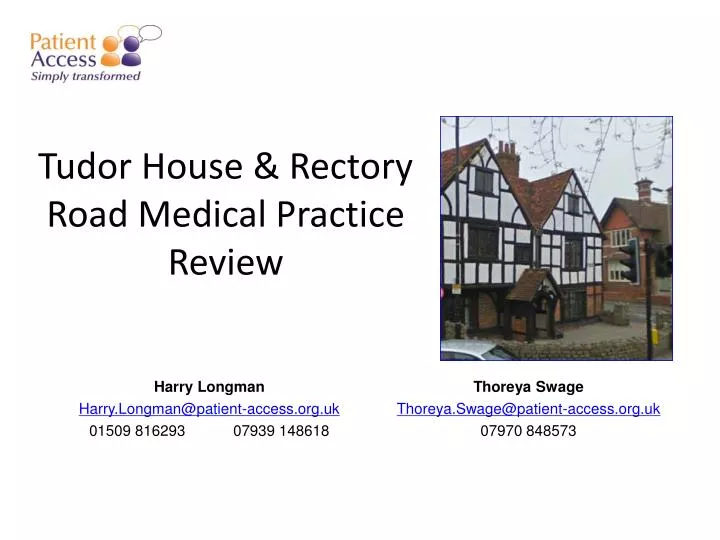 tudor house rectory road medical practice review
