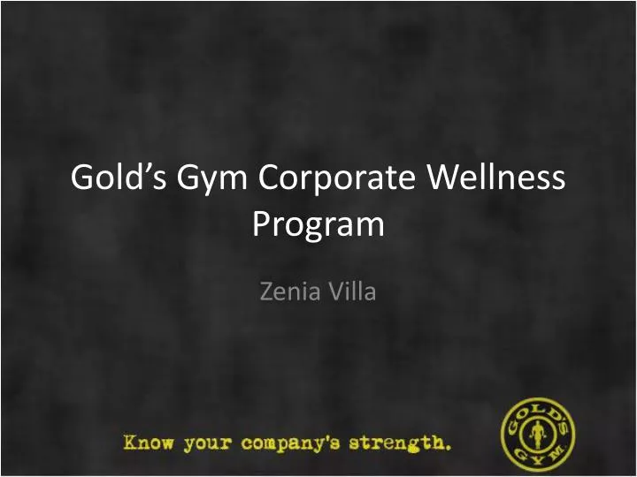 gold s gym corporate wellness program