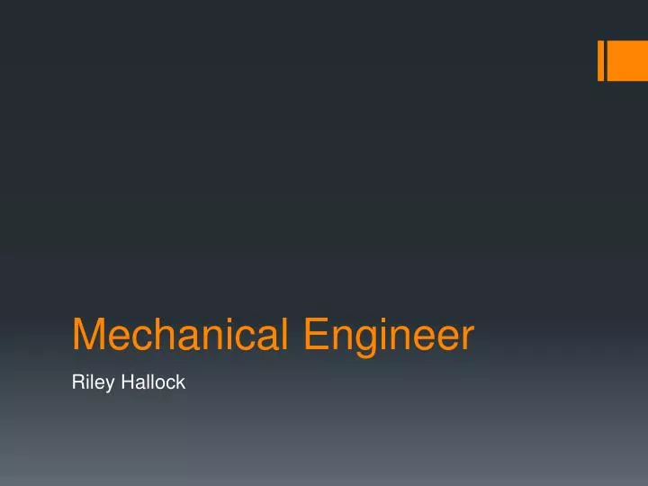 mechanical engineer