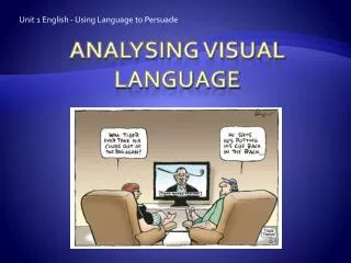 Analysing visual language