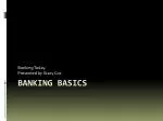 Banking Basics - slide 1