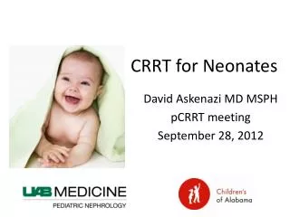 CRRT for Neonates