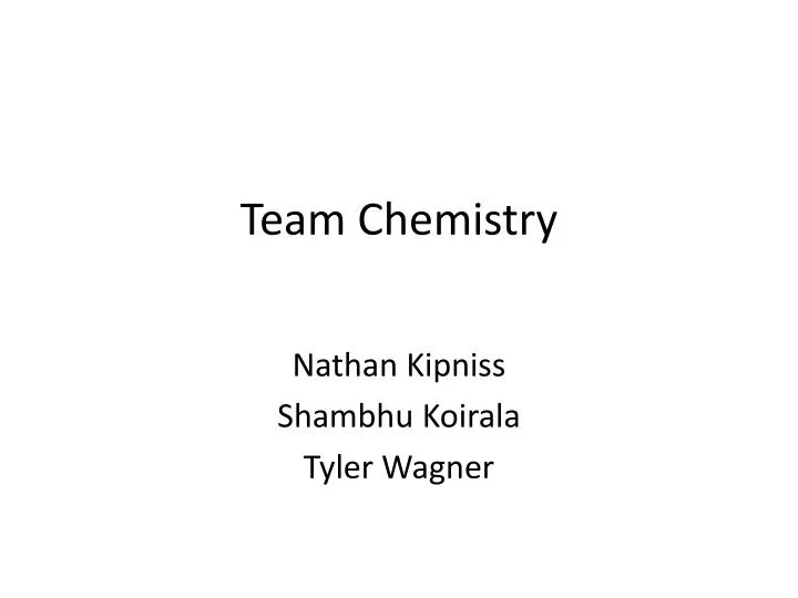 team chemistry