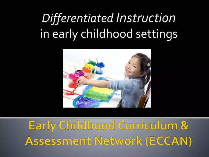 differentiated instruction in early childhood settings