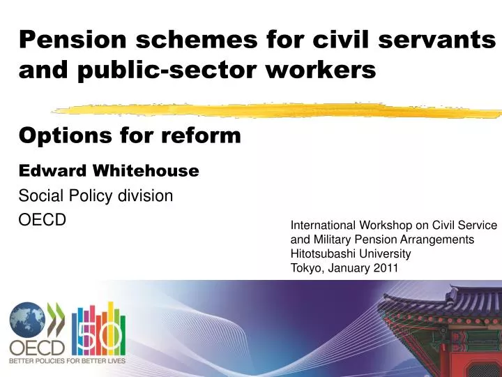 pension schemes for civil servants and public sector workers