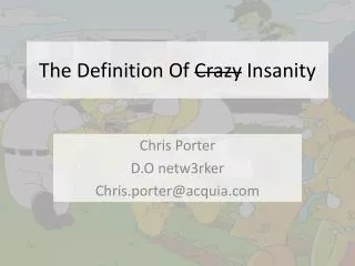 The Definition Of Crazy Insanity