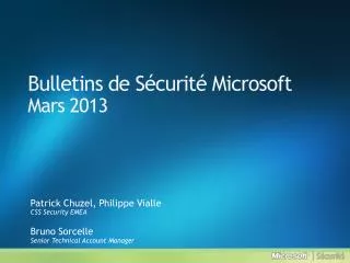 bulletins de s curit microsoft mars 2013