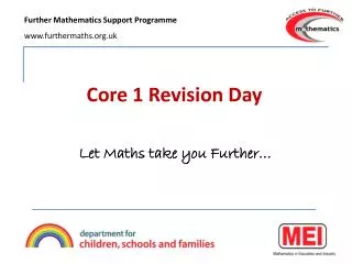 Core 1 Revision Day