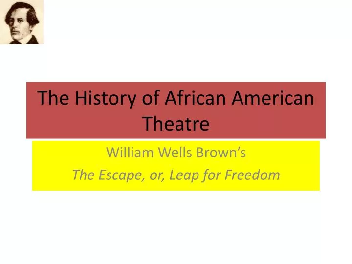 the history of african american theatre