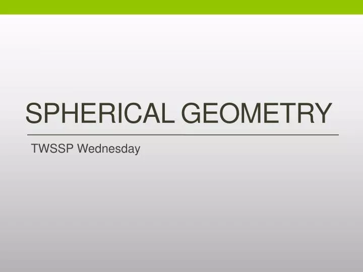 spherical geometry