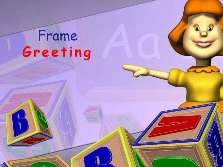 frame greeting