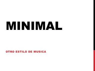 minimal