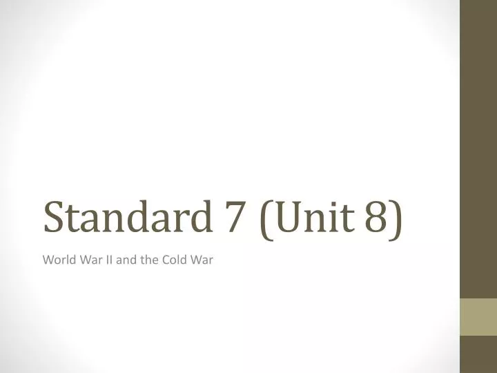 standard 7 unit 8