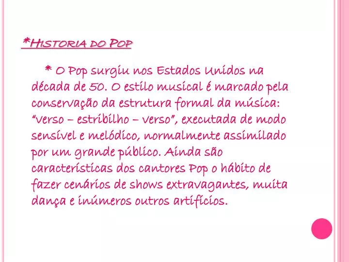 historia do pop