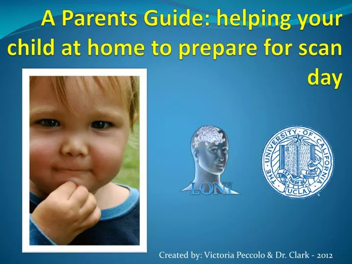 a parents guide helping your child at home to prepare for scan day