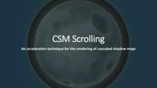 CSM Scrolling
