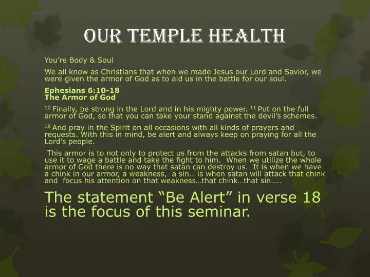our temple health