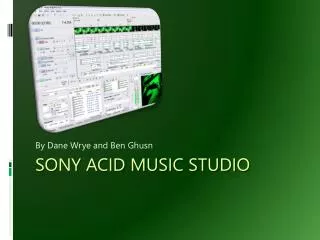 Sony ACID music Studio