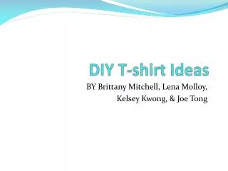 DIY T-shirt Ideas