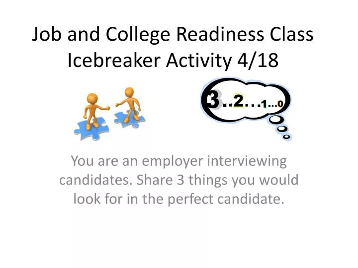 job and college readiness class icebreaker activity 4 18
