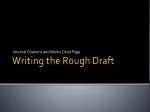 Writing the Rough Draft