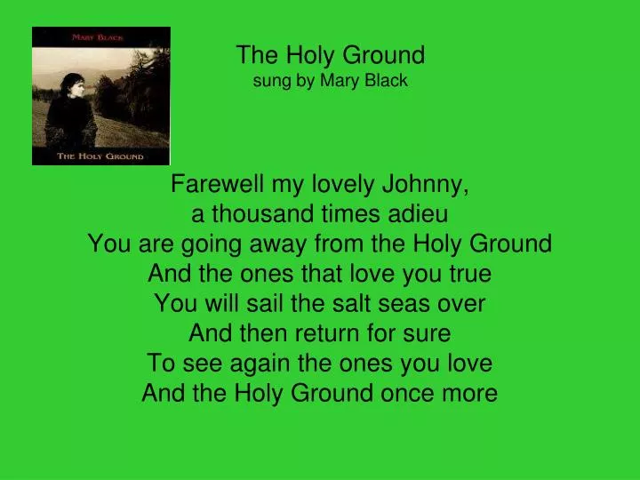 the holy ground sung by mary black