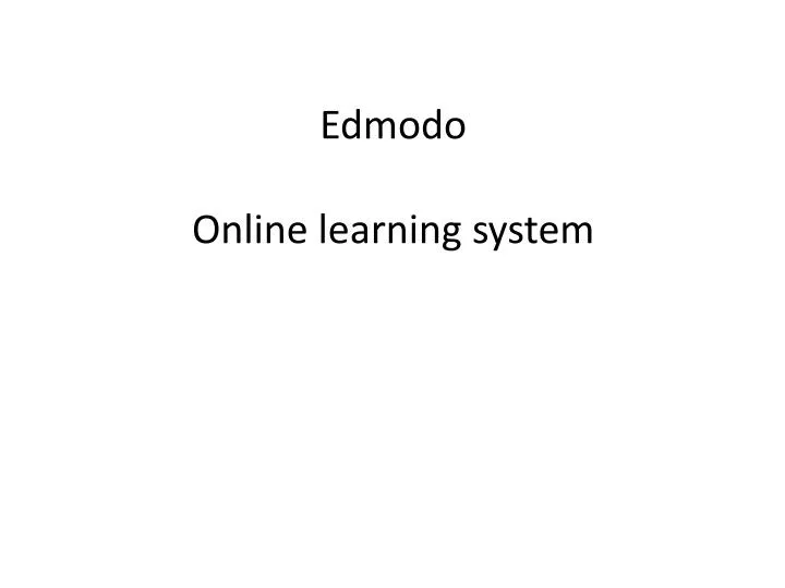edmodo online learning system
