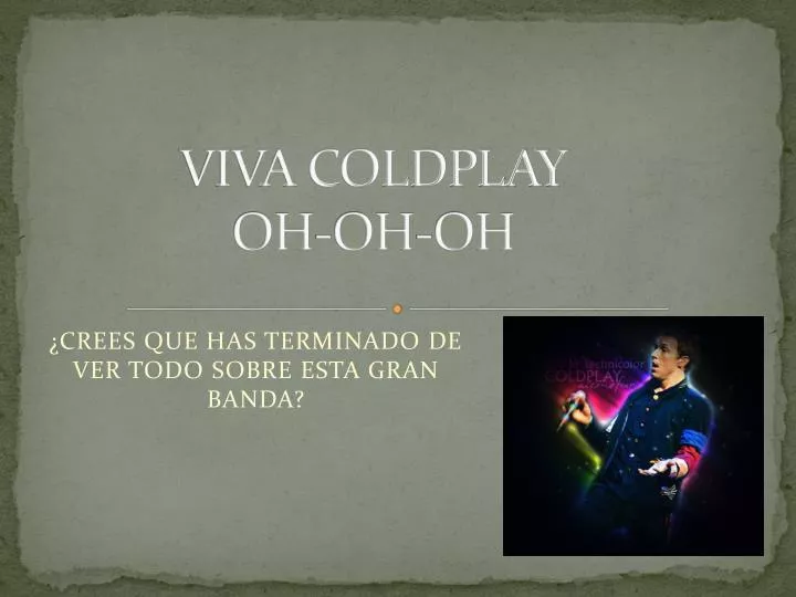 viva coldplay oh oh oh