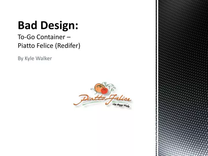bad design to go container piatto felice redifer