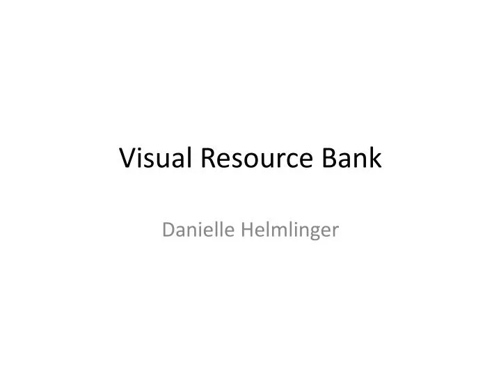 visual resource bank