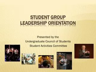 Student Group leadership orientation