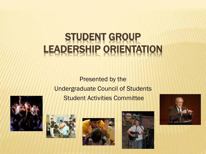 presented by the undergraduate council of students student activities committee