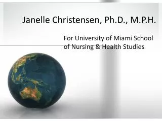 Janelle Christensen, Ph.D., M.P.H.