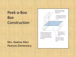 Peek-a-Boo Box Construction Mrs. Nadine Allen Pearson Elementary
