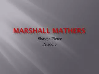 Marshall mathers