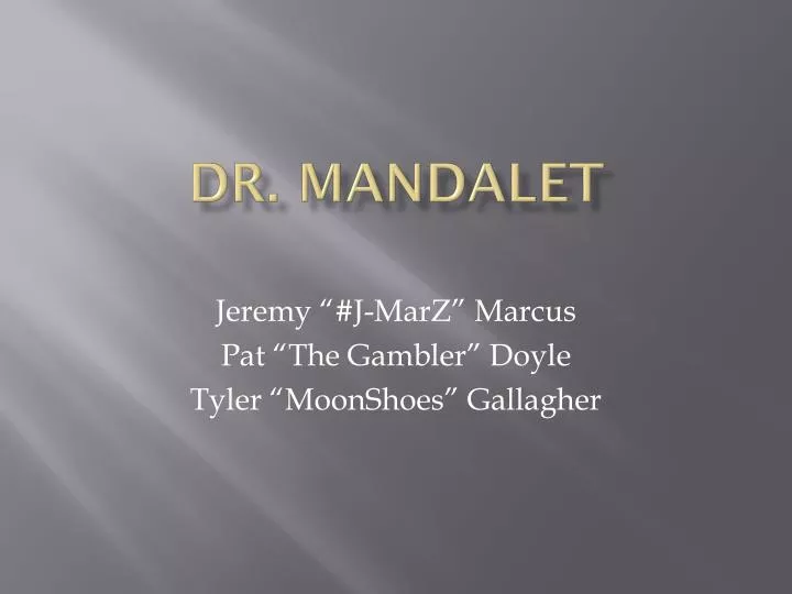 dr mandalet