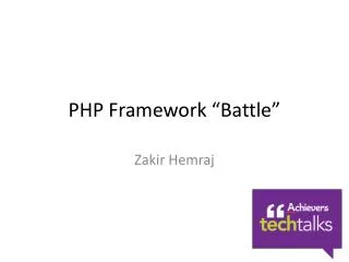 PHP Framework “Battle”